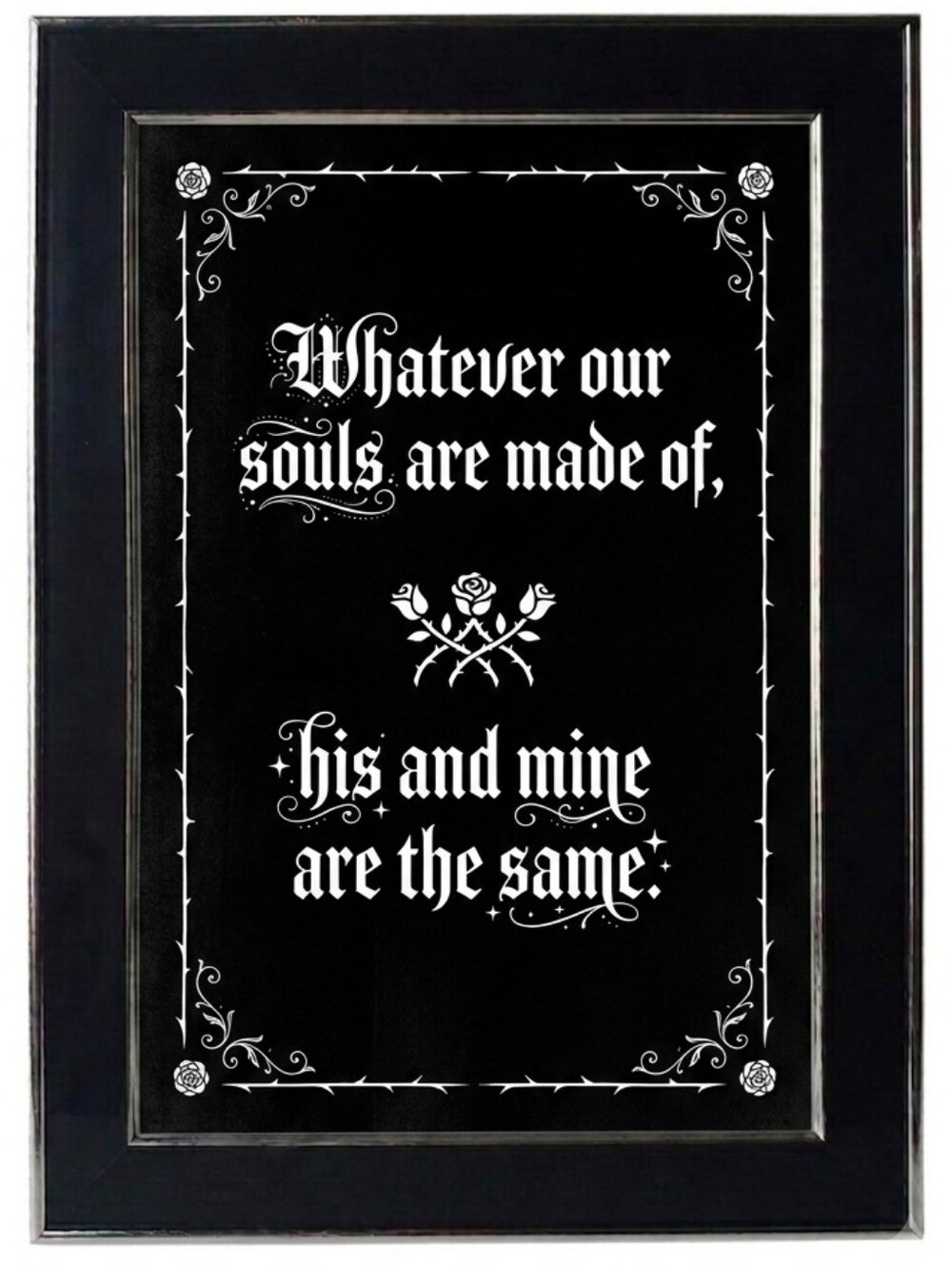 Love Soulmates Quote Framed Photo Print Art Home Decor Inteiors Accents Souls